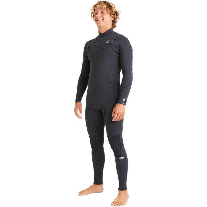 2024 Billabong Mens Absolute Natural 3/2mm Chest Zip Wetsuit ABYW100257 - Black